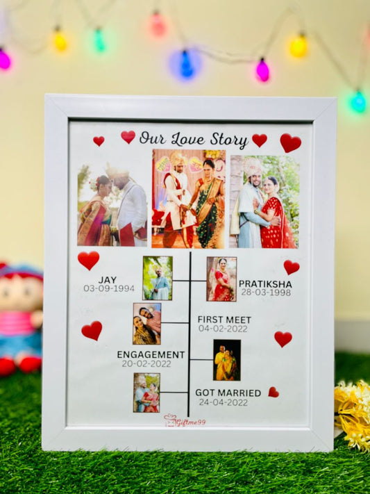 Our Love Story Frame With Pics