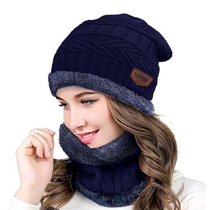 Woolen Cap with Neck Warmer