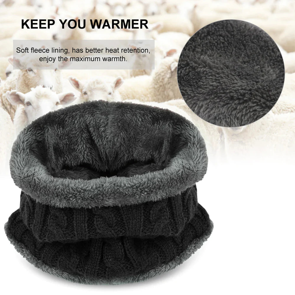 Woolen Cap with Neck Warmer