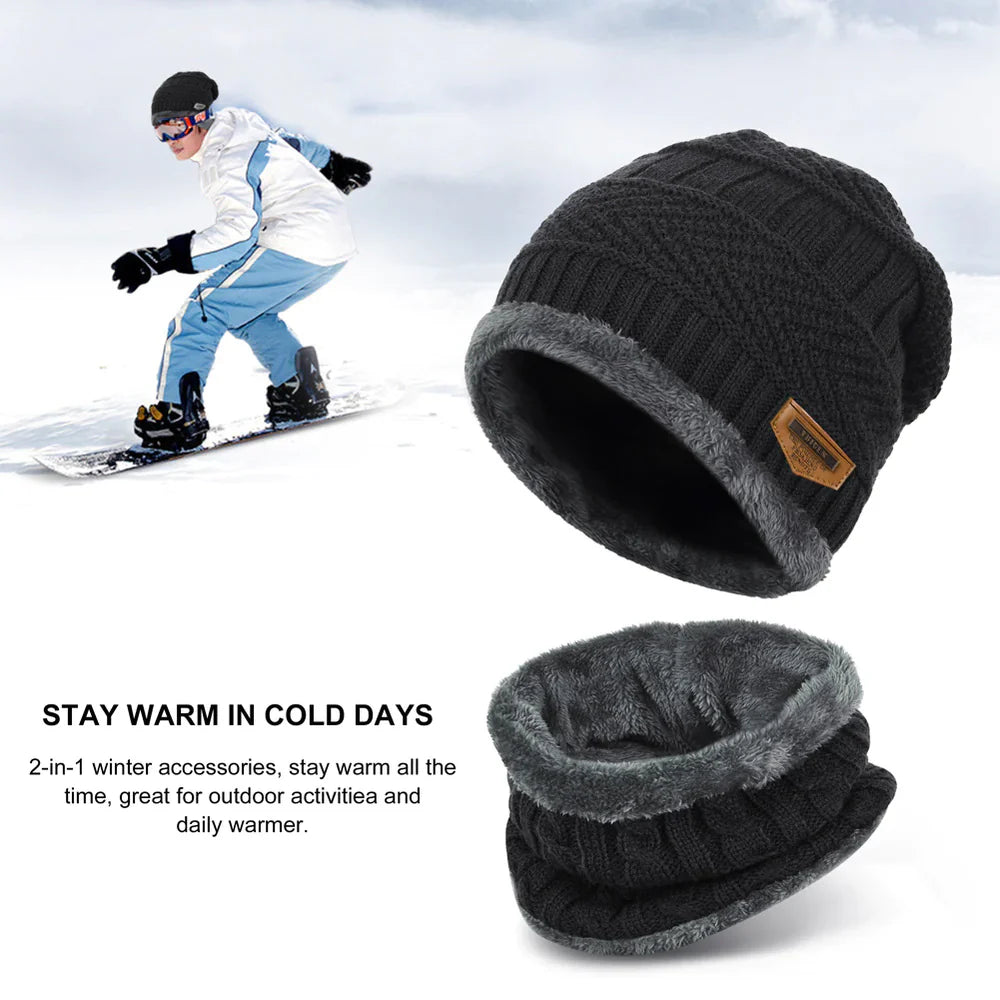 Woolen Cap with Neck Warmer