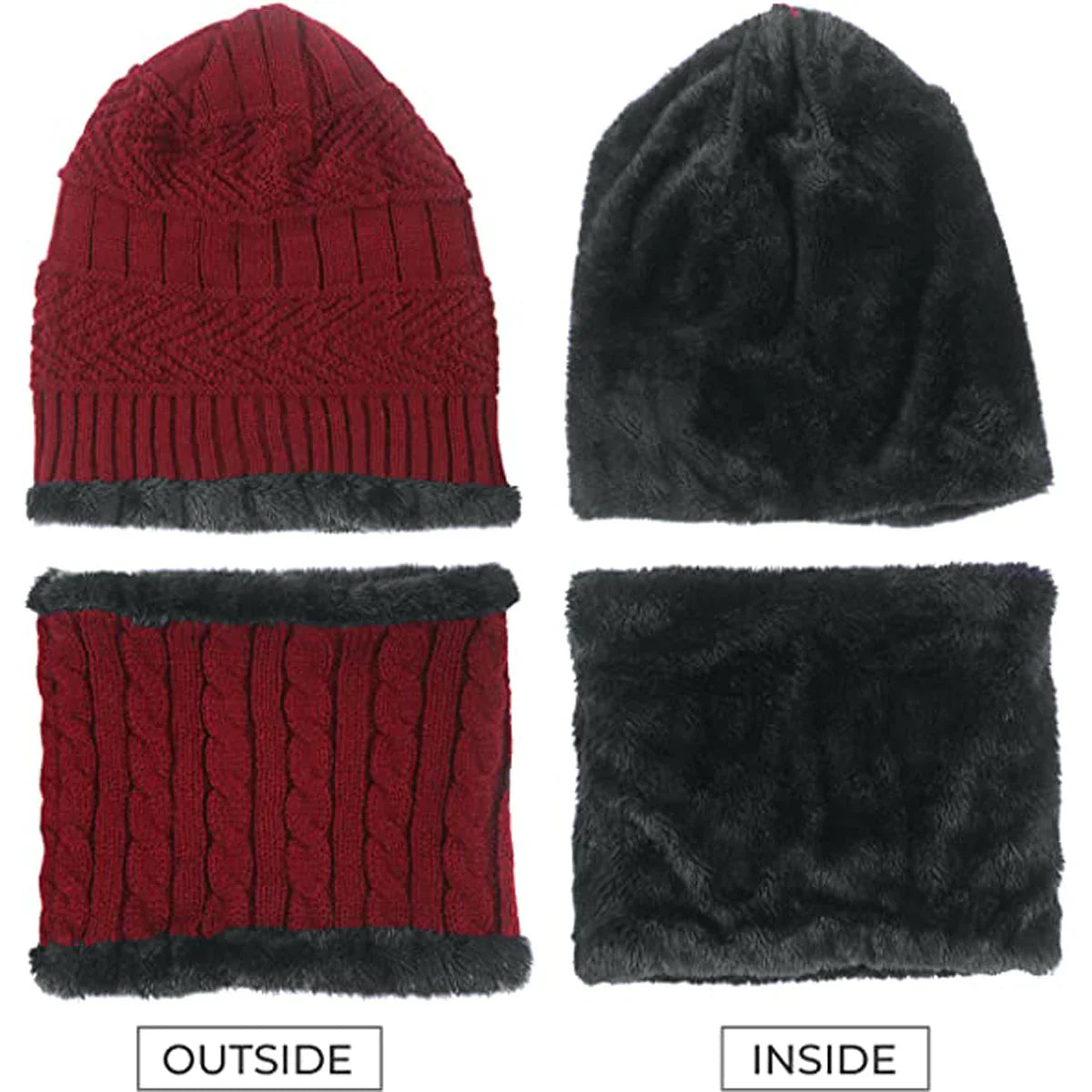 Woolen Cap with Neck Warmer