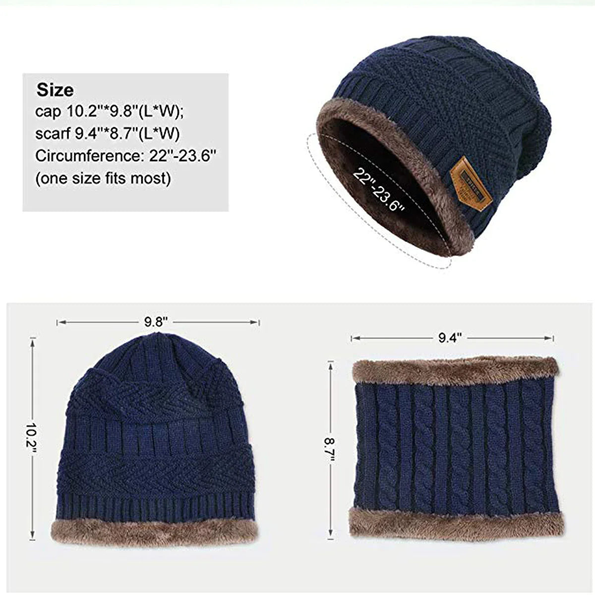 Woolen Cap with Neck Warmer